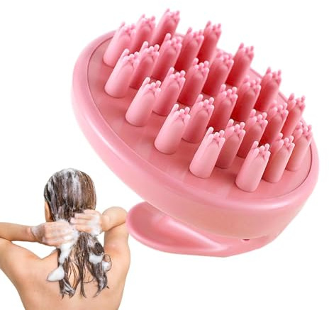 Brosse à shampoing pour cheveux, brosse de massage du cuir chevelu | Massage du cuir chevelu pour lavage des cheveux avec poils en silicone souple - Épurateur ergonomique du cuir chevelu, cheveux secs
