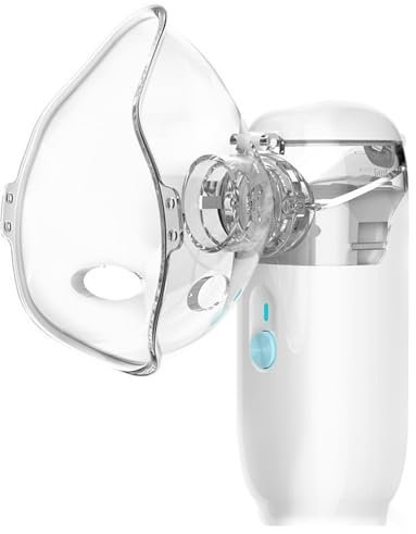 TopYart Silencieuse Aerosol Medical,Nebulisateur Portable Rechargeable pour Adultes et Enfants, Inhalateur De Vapeur Froide, Facile à Utiliser Et à Nettoyer, Adapté à La Maison Et Aux Voyages