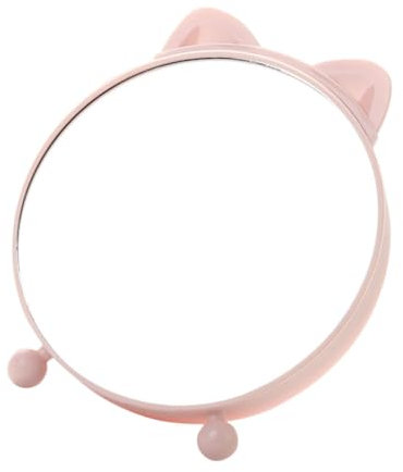 FRCOLOR Kosmetikspiegel Kompaktspiegel Süßer Schminkspiegel Rund Bezaubernder Schreibtischspiegel Verschleißfestes Abs-Glas Für Das Tägliche Make-up