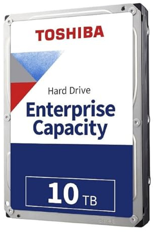 Toshiba Enterprise Capacity - Dell 10 TB Interne Festplatte 3,5 Zoll HDD SATA 7200 U/min 256 MB (Reconditionné)
