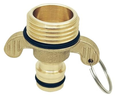 Connettore per tubo dell'acqua per camper, raccordi per tubi in rame, adattatore per tubi, scollegamento facile da collegare, connessione comoda, materiale resistente 1,6 cm x 4,4 cm x 2,5 cm per tubo