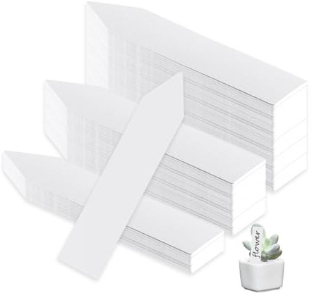 YZROHYI 300 PCS Etichette Piante Plastica,Cartellini Segna Piante Esterno,Targhette per Piante da Giardino,Marcatori per Piante Riutilizzabili,Etichette Orto Impermeabile,Etichette per Piante Grasse