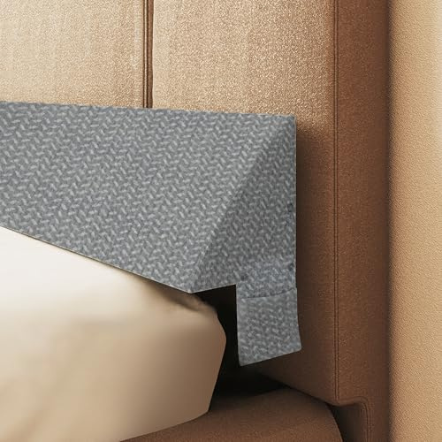 strusery Bettkeilkissen für Kopfteilspalte, hochdichtes Schaumstoff-Stützkissen, füllt 0–15 cm Platz zwischen Matratze und Kopfteil, ergonomisches Design für Komfort (Grau, 120 x 25 x 15 cm)