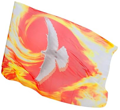Ranley Banderas de adoración para iglesia de baile, bandera de ala de ángel de adoración para iglesia de baile, pancarta de gasa para principiantes, niñas, bailarinas cristianas, prácticas, eventos
