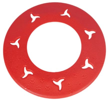 Disco Volador para Perros como Comedero Y, Flotante, Platillo Volador, Juguete Interactivo para Perros para Entrenamiento Y Fie, Rojo