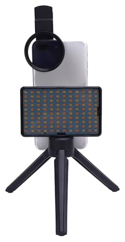 FLEXMAN Luce per Selfie con Lente Polarizzante CPL 52mm, Luminosità 2500K~9000K Illuminazione Regolabile a 120° Luce di Riempimento con Clip per Lente Polarizzata CPL Senza Fili