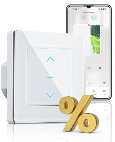 MOES Rolladenschalter Smart Wlan mit Prozentanpassung
