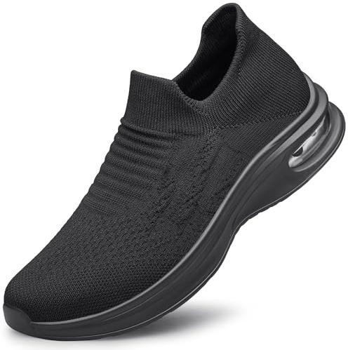SURFING TREE Mens Slip on Trainers Lightweight Walking Shoes Workout Athletic Tennis Gym Sneakers
