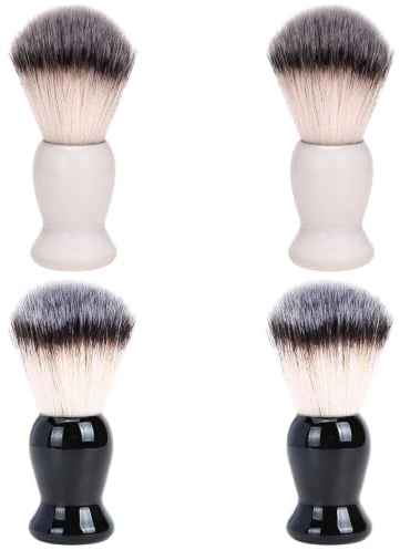 COACOM Cepillos De Espuma para Barba De 4 Piezas para Hombres, Brochas De Afeitar Manuales, Adecuados para El Aseo, La Limpieza Y El Aseo De Hombres, Salones.