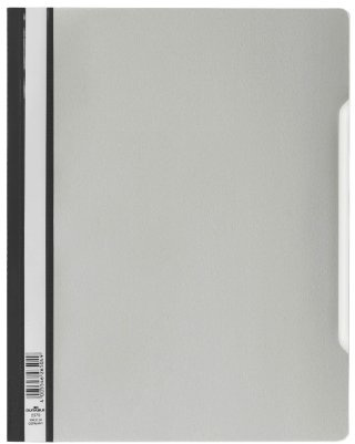 Durable Schnellhefter mit transparentem Deckel, überbreit, 50 Stück, grau, 257010