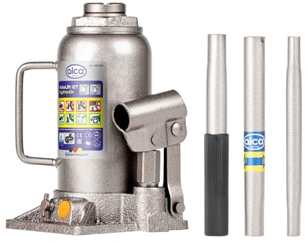 alca® Wagenheber Unterstellheber hydraulischer 12t Stempel-Wagenheber für SUV/PKW Hubhöhe 21,5-40cm