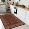 Ottomanson Ottohome - Alfombra, base de goma, diseño persa oriental, 100 x 150 cm, color rojo