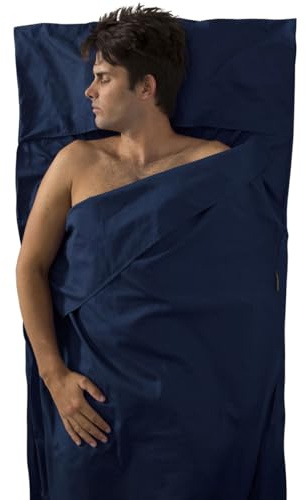 Sea to Summit Premium Cotton Travel Liner - Traveller Länge 225 cm Navy Blue