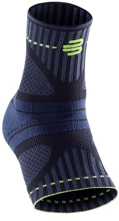 Bauerfeind Fußbandage fürs Sprunggelenk „Ankle Support Dynamic“, Unisex, 1 Fußgelenkbandage für Sport wie Joggen, Fußball oder Fitness, Sprunggelenkbandage für Sensomotorik, Schwarz, M