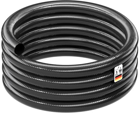 Wiltec Luisiana OM/I 5m flexibler Teichschlauch Ø50mm 640g/m Pumpenschlauch Schlauch Pumpe Saugschlauch Druckschlauch