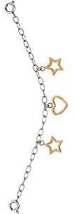 Julie Julsen JJCG25507-3 Damen Uhrenkette Collection Charming Herz Sterne 10 cm