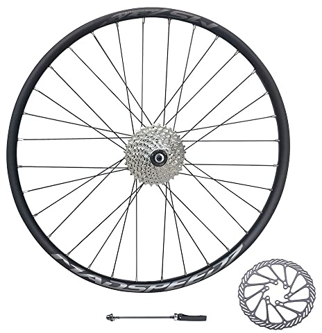 Madspeed7 QR 27.5 650b (ETRTO 584x20) MTB Mountain Bike Disc REAR Wheel + 9 Speed Cassette (11-32t) + 160mm Disc Rotor - Sealed Bearings Hub (Very Smooth Hub)