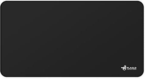 FLASLD - Tapis de Gril pour cheminées et barbecues, Ignifuge, résistant à la Chaleur, antiadhésif, 61 x 104 cm, Noir