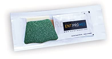 ENTPROMED Aluminium External Nasal Splint - Green Glitter - a kit, Nasal Splint, Post Nasal Surgery, Rhinoplasty, Septoplasty, ENT Product. (Medium 41mm x 59mm)