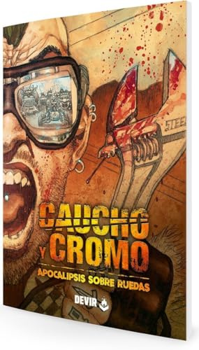 Devir - Caoutchouc et Chrome : Apocalypse sur Roues, Jeu de rôle, Jeu de rôle avec des Amis, Jeu de rôle apocalyptique, Jeu de rôle 14 Ans (CAUYCRO)