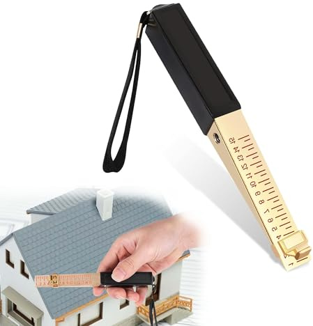 Keruto Calibro per porte tagliafuoco, 1-15 mm, a forma di cuneo, strumento di misurazione per porte a corsoio per ispezioni domestiche, spessimetri, materiale durevole (0,5 mm)