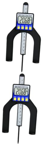 Gadpiparty 2 Stücke 2 1 Einfache Tiefe Und Höhe Messung Digitale Gauge Multifunktions Lineal Für Tischler Metall Erkennung