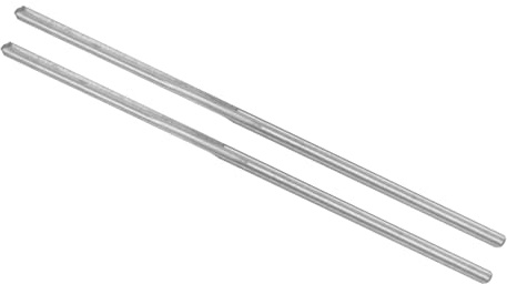 CoCud Chucking Reamer, 1.2mm Cutting Diameter 3 Flutes, C3/ K10 Tungsten Carbide Milling Cutter - (Applications: for Aluminum Copper Plastic Wood), 2-Pieces