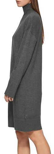 QS Fein gestricktes Kleid mit Stehkragen