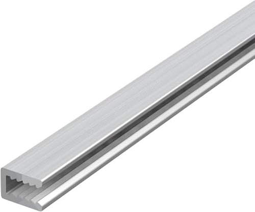 U - Profil mit 4mm Innenmaß aus Aluminium für Stegplatten, Glas, Kunststoffplatten (1150mm)