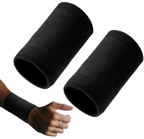 Bracelets anti-transpiration pour le tennis, le squash, le badminton, les poignets de protection respirants, ultra absorbants, pour tennis, basket-ball, gym