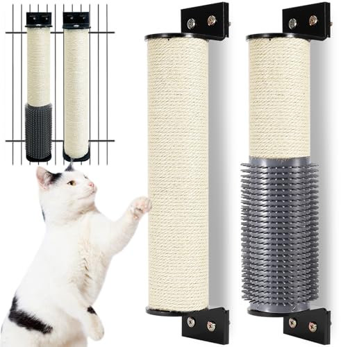 Apatal Kratzbaum für Katzen zur Wandmontage, 2 Stück