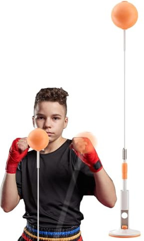 Boxsack mit Ständer – Reflex Boxsack – freistehender Boxball | Speedbag mit Ständer | Boxausrüstung Trainer Punchingball | Hand-Augen-Koordinations-Workout-Kit | Boxsack für Teenager und Erwachsene
