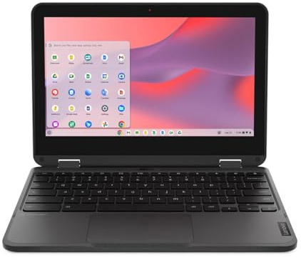Lenovo 500e Chromebook Gen 4s 83L40001US 29.5 cm pantalla táctil convertible 2 en 1 Chromebook - HD - Intel N-Series N100-8 GB - Memoria flash de 64 GB - Teclado inglés - Gris