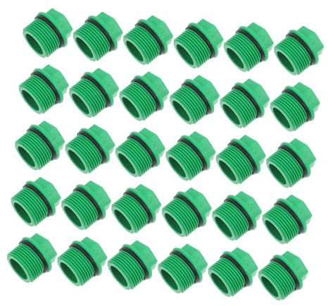 iplusmile 30pièces Bouchons De Tuyau Arrosage Embouts Et Raccords pour Irrigation De Jardin Bouchons pour Conduites Eau De Camping-