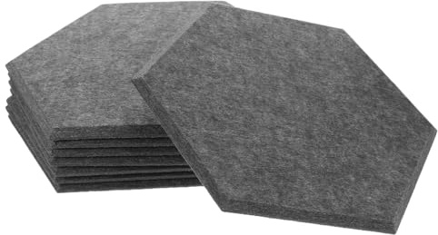 FUTUREORYY 8pcs Sound Absorbing Panels for Walls Acoustic Panel Noise Reducing Felt Wall Decor