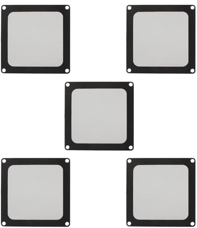 ZAICOLER Dammfilter PC, PC Dammfilter 5st PC-chassi Kylning Dammfilter Professionell Dammtät Mjuk Magnet Nylonram Skyddande Chassi Dammskydd för PC-chassi