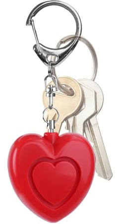 Nudorpn Alarma De Seguridad Personal,125dB Dispositivo De Protección En Forma De Corazón,Alarma De Seguridad con Luz | para Mujeres, Niñas, Niños, Ancianos, Caminar Solo, Aparcamiento, Correr, Viajar