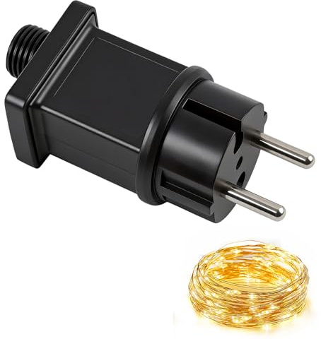 Adattatore Di Alimentazione per Luci a LED Da 4,5 V, Trasformatore LED Ip44 Da 1 a E 4,5 W per Luci Di Natale, Luci a LED E Luci a Forma Di Ghiacciolo, Adattatore Di Alimentazione a Bassa Tensione