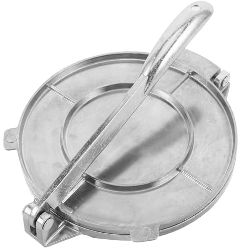 LOLIPPYY Prensa Manual para Tortillas de 16 Cm, Prensa de Aluminio para Empanadillas y Masa de Dumplings, Herramienta Versátil para Cocina Casera y Preparación Rápida de Tortillas