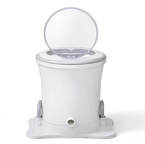 Essoreuse à linge manuelle, portable non électrique, essoreur à manivelle avec pédale pour camping, appartements et dortoirs