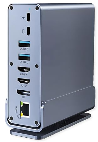 Value Estación de Acoplamiento USB-C 16 en 1, HDMI/DP 4K60, Gigabit Ethernet, USB-A, USB-C, PD, SD/microSD, Audio