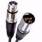 XLR Microphone Mâle vers Femelle l'audio câble Noir 0,25 m 25 cm [0.25 mètre/0,25m]