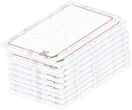 PRICARO Notizblock Doodles, magnetisch, A7, 10 Stück