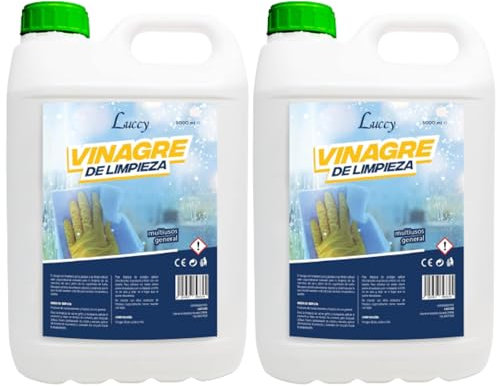 LUCCY Vinagre de Limpieza Concentrado 10º de Acidez 10 Litros | Fórmula Mejorada Más Concentrado | Limpiador Multiusos Ecológico y Eficiente