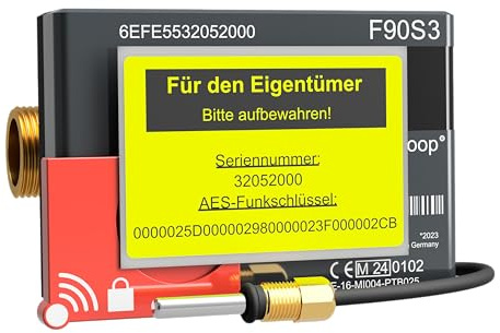 Funk-Wärmezähler Elster F90S3 Qp0,6 DN15 110mm Flügelrad mit integriertem Funk (wireless M-Bus, OMS) und Funkschlüssel Eichung 2025 gültig bis 2031 fertig Vorkonfiguriert