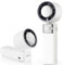 CATGIFF Ventilateur Portable, Mini Ventilateur Rechargeable 5000mAh, Petit Ventilateur Silencieux Turbo Réglable en Vitesse(1 à 199), Ventilateur Refroidissement pour Camping, Sport, Voyage (Blanc)