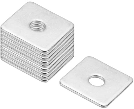 PATIKIL Rondelle quadrate, M5 x 20 x 1,5 mm, 24 pezzi, rondelle quadrate, rondella quadrata, piastra di stoccaggio in acciaio inox 304
