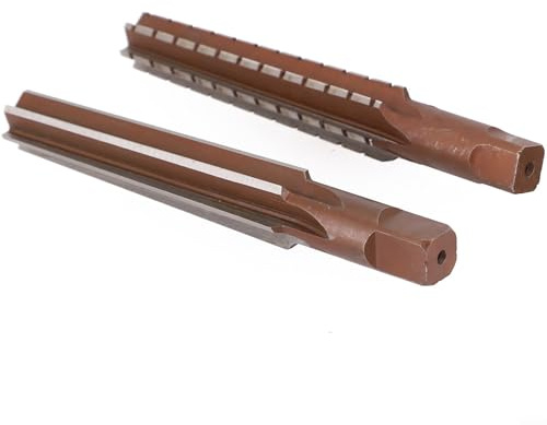 ZAMETTER Set di alesatori conici MT1 MT2 MT3 MT4 MT5 per bussole utensili manuali sgrossatura e finitura in acciaio legato 2 pezzi per confezione (set MT2)