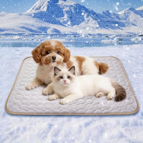 Tapis rafraichissant chien 69x50cm en polyester de haute qualité confortable et non toxique tapis rafraichissant pour chien facile à nettoyer et pliable cooling mat dog pour intérieur extérieur auto