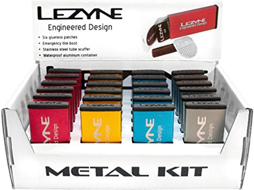 LEZYNE Unisex-Adult accessorio kit riparazione alluminio in scatola da 24 pz. Zubehör, Mehrfarbig, STK